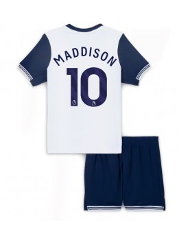 Tottenham Hotspur James Maddison #10 Heimtrikotsatz für Kinder 2024-25 Kurzarm (+ Kurze Hosen)